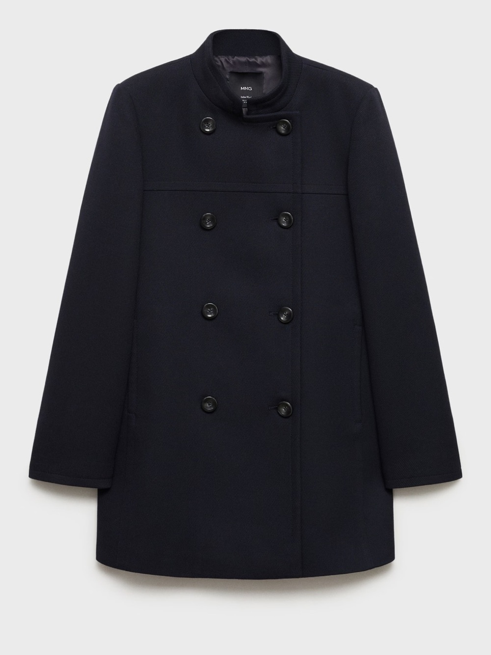 Mango coat. Size S. Dark Navy. Excellent condition. As good as new!!